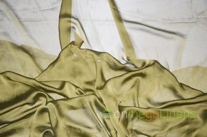 Black Gold Two Tone Chiffon