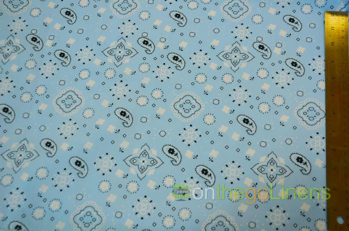 Bandana Cotton Fabric by the Yard | Bandanna Fabrics | 60" Wide |