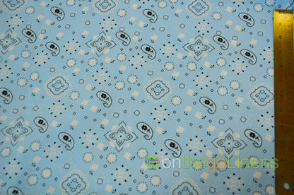 Bandana Cotton Fabric by the Yard | Bandanna Fabrics | 60" Wide |