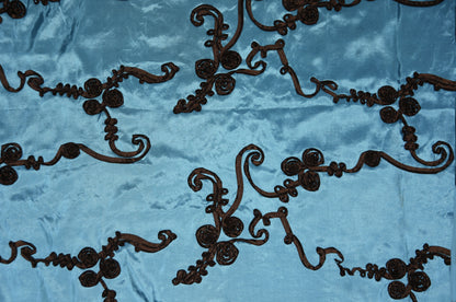 Ribbon Taffeta Fabric by the Yard | Taffeta Ribbon Embroidery Fabric | Multiple Colors |