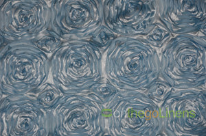 Rosette Satin Fabric by the Yard | 54" Wide | 3d Rose Satin Fabric |