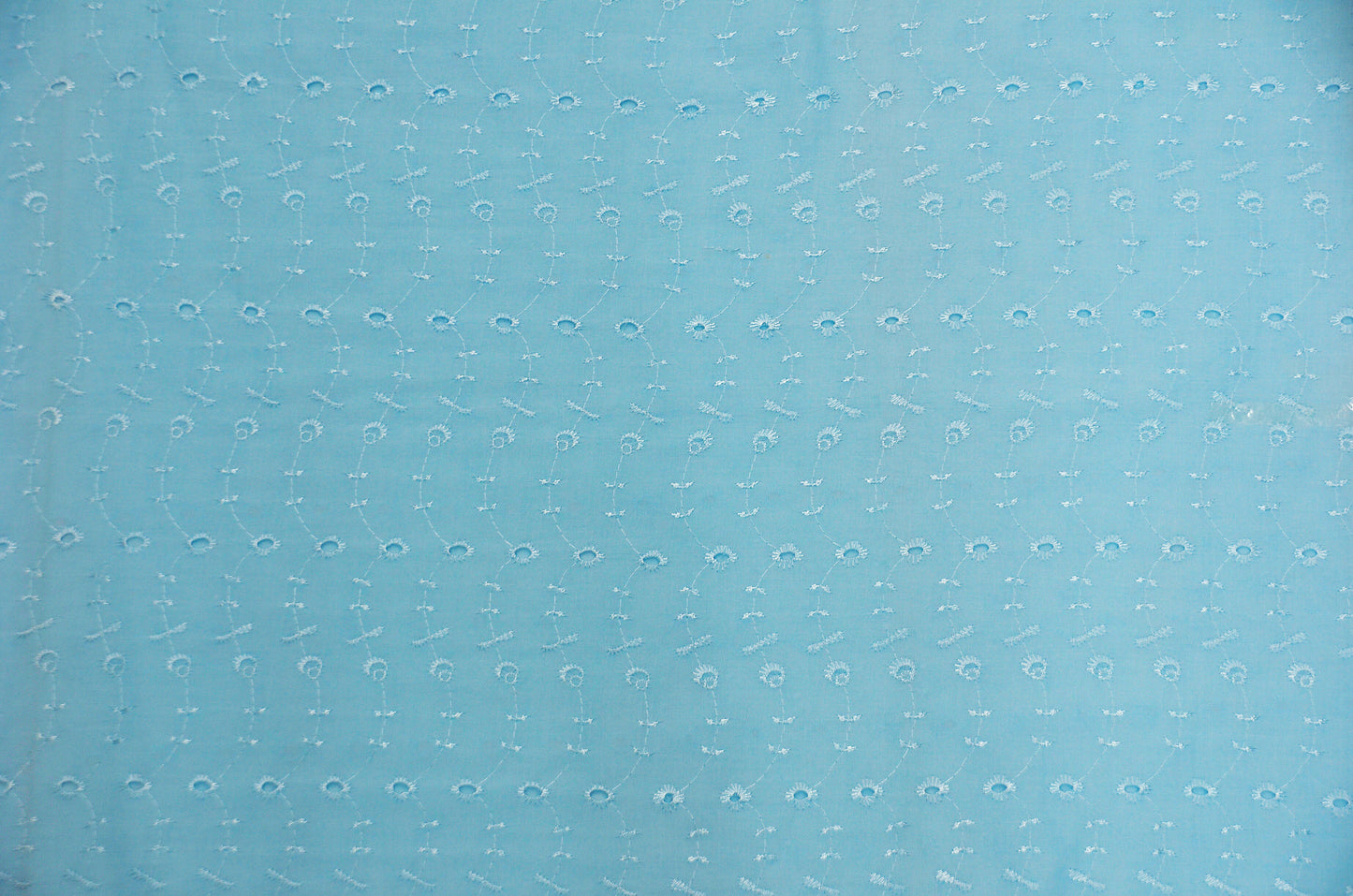 60" Wide Polyester Cotton Eyelet Embroidery Fabric by the Yard | No Border | Multiple Colors |