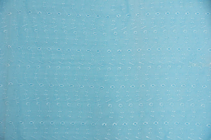 60" Wide Polyester Cotton Eyelet Embroidery Fabric by the Yard | No Border | Multiple Colors |