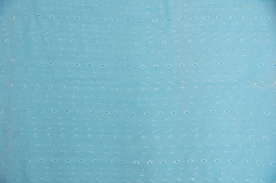 60" Wide Polyester Cotton Eyelet Embroidery Fabric by the Yard | No Border | Multiple Colors |