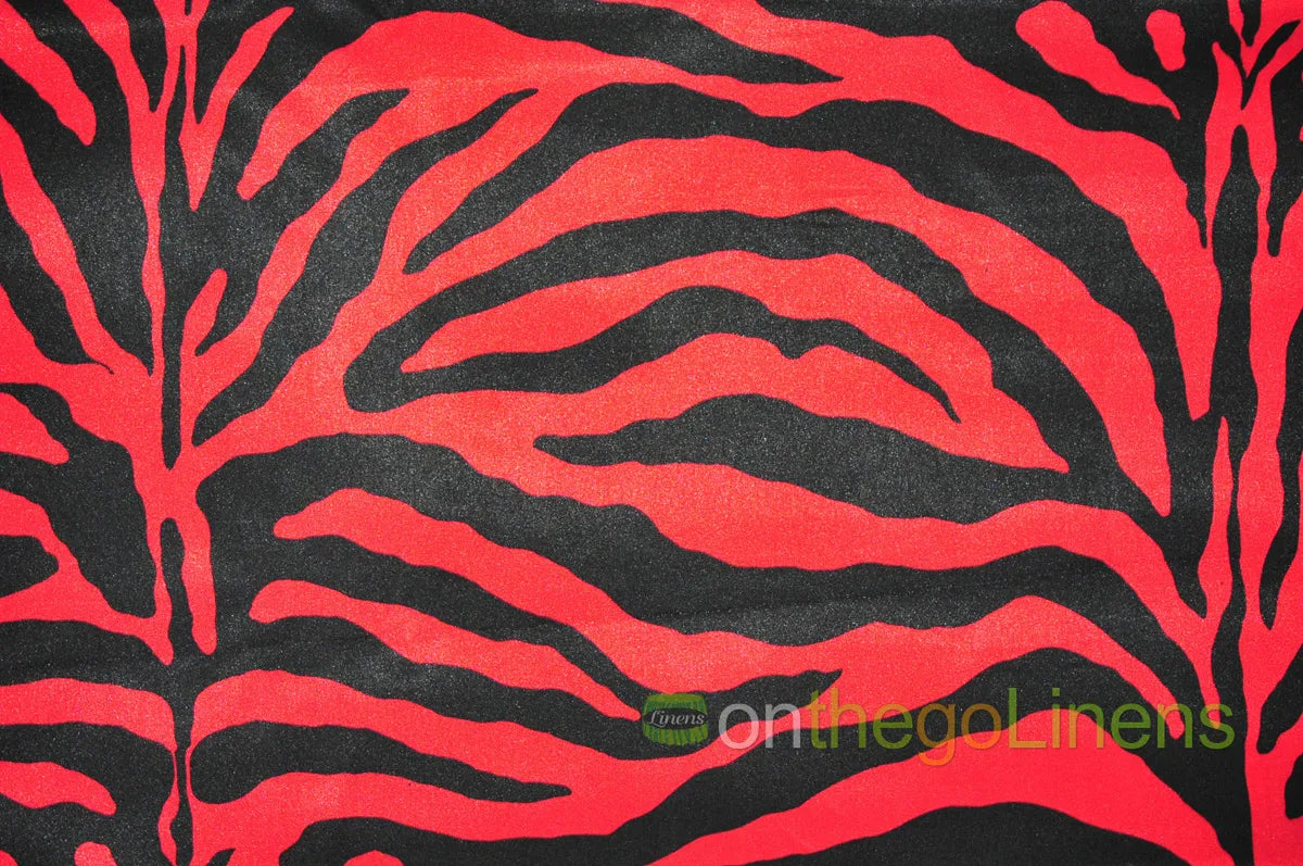 Zebra Print Charmeuse Satin Fabric | Silky Satin Zebra Print Fabric | 100% Polyester |