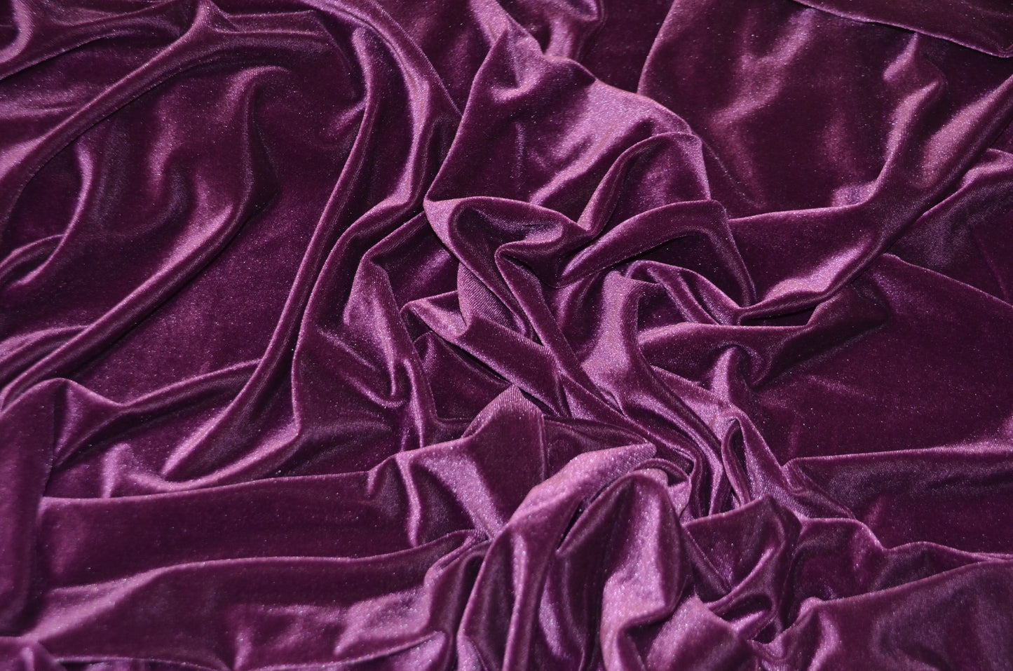 Grape Stretch Velvet
