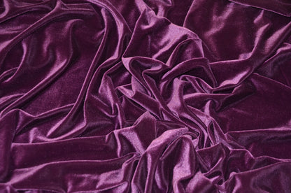 Grape Stretch Velvet