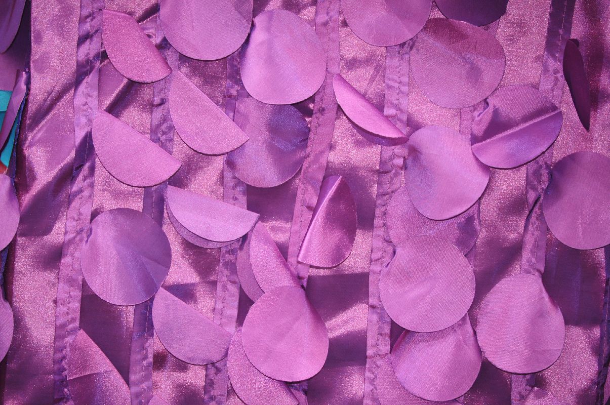 Petal Taffeta Fabric by the Yard | Round Hanging Petal Taffeta Fabric |