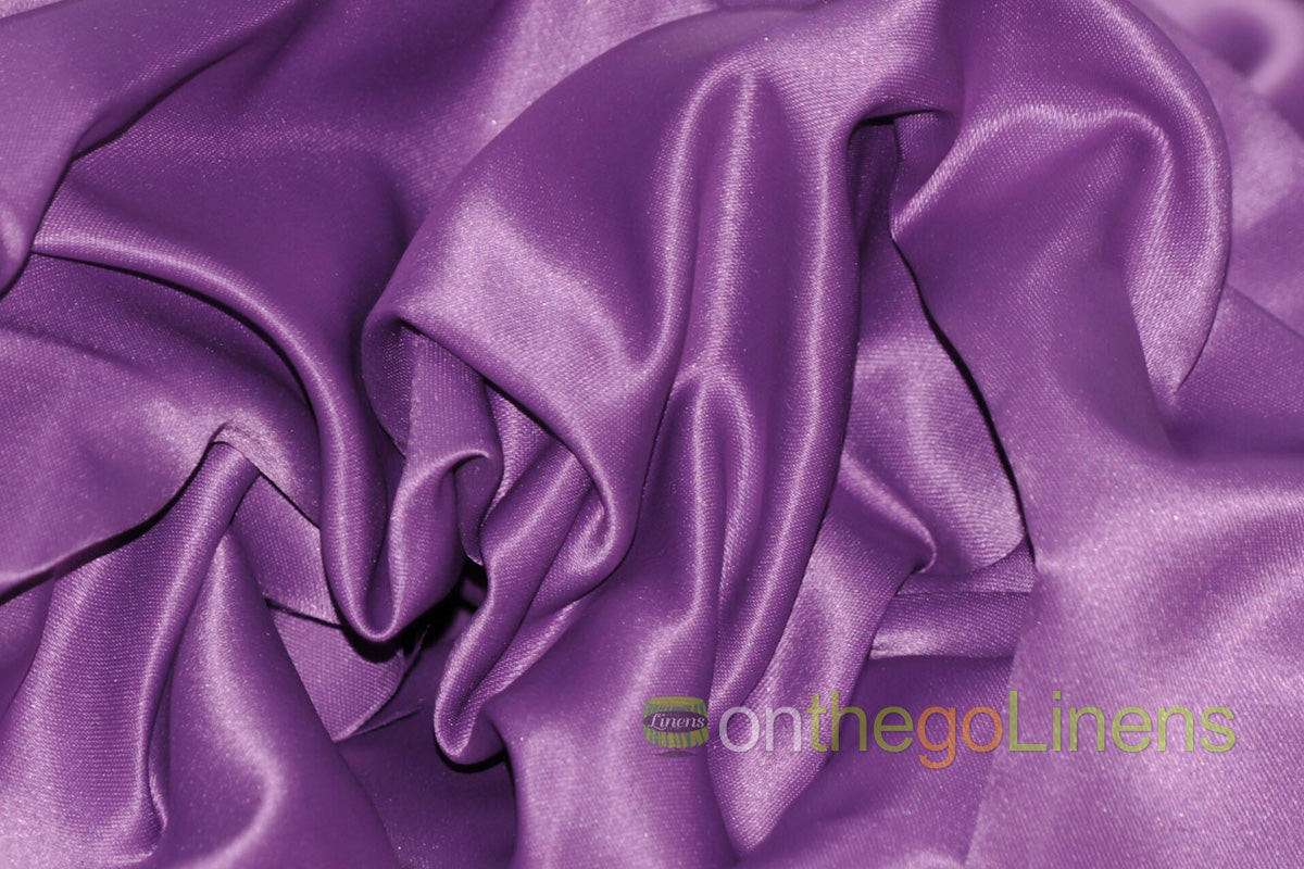Lamour Satin Fabric by the Yard & Bolt | 100% Polyester Semi Dull Heavy Satin Fabric | 60" Wide | Multiple Colors |