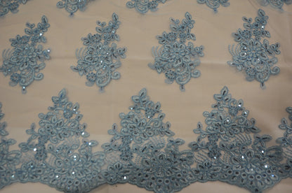 Camilla Embroidery Fabric by the Yard | Lace Embroidery | Multiple Colors |