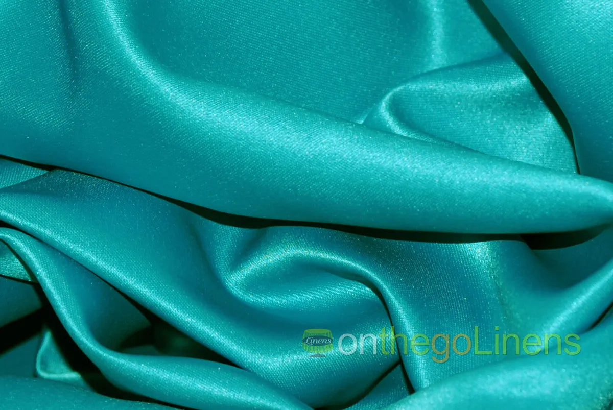 Lamour Satin Tablecloths | 100% Polyester Semi Dull Heavy Satin Table Linens |