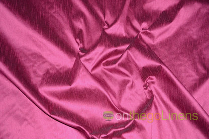 Faux Dupioni Silk Fabric | Imitation Dupioni Silk Fabric by the Yard | 54" Wide | 100% Polyester |