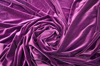 Magenta Stretch Velvet