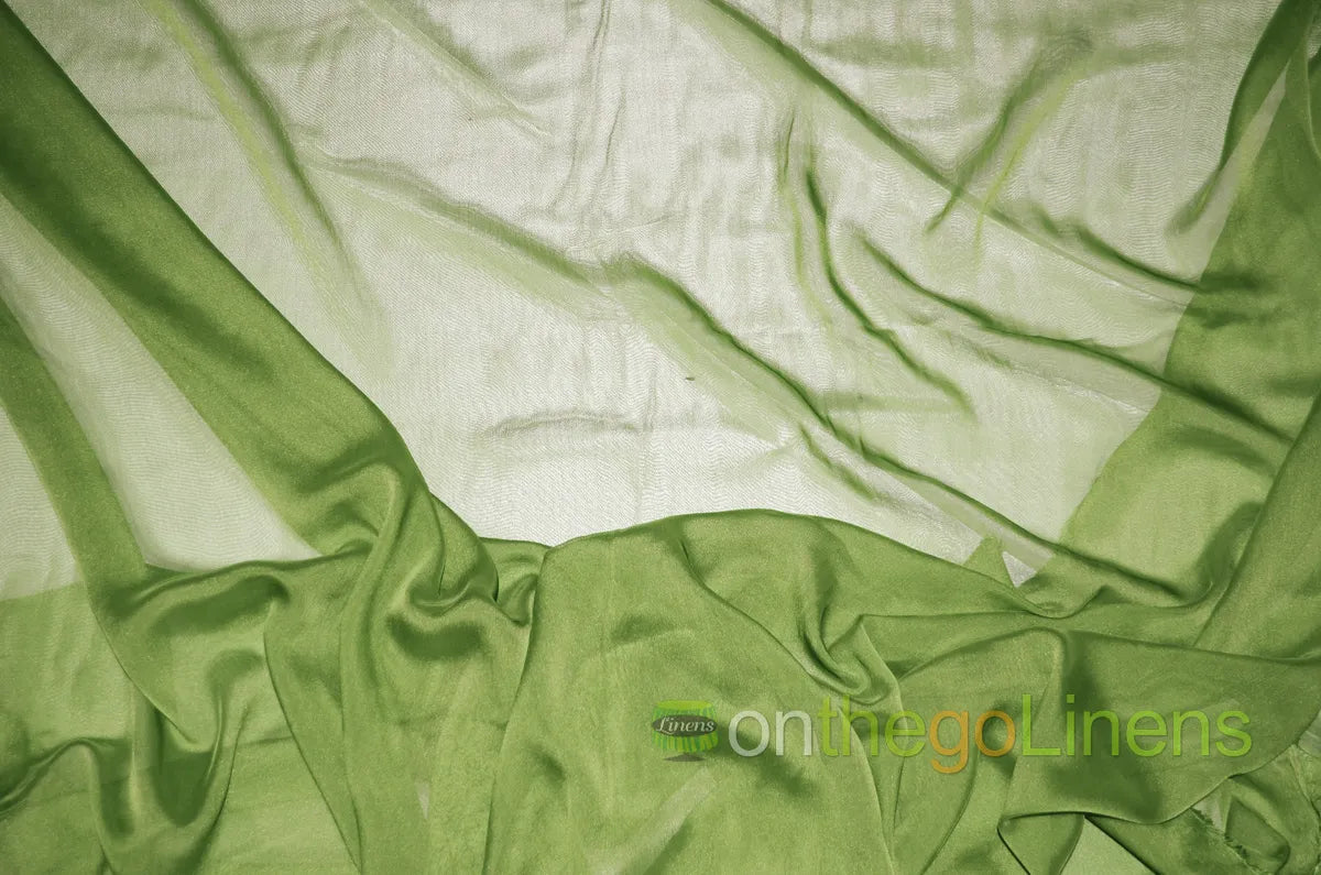Lime Two Tone Chiffon