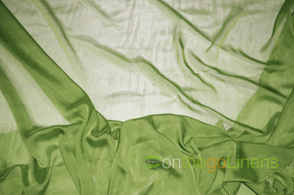 Lime Two Tone Chiffon