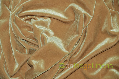 Stretch Velvet Fabric by the Yard | Soft and Smooth Spandex Velvet Fabric | 60" wide | Multiple Colors | Wholesale Bolt Available |