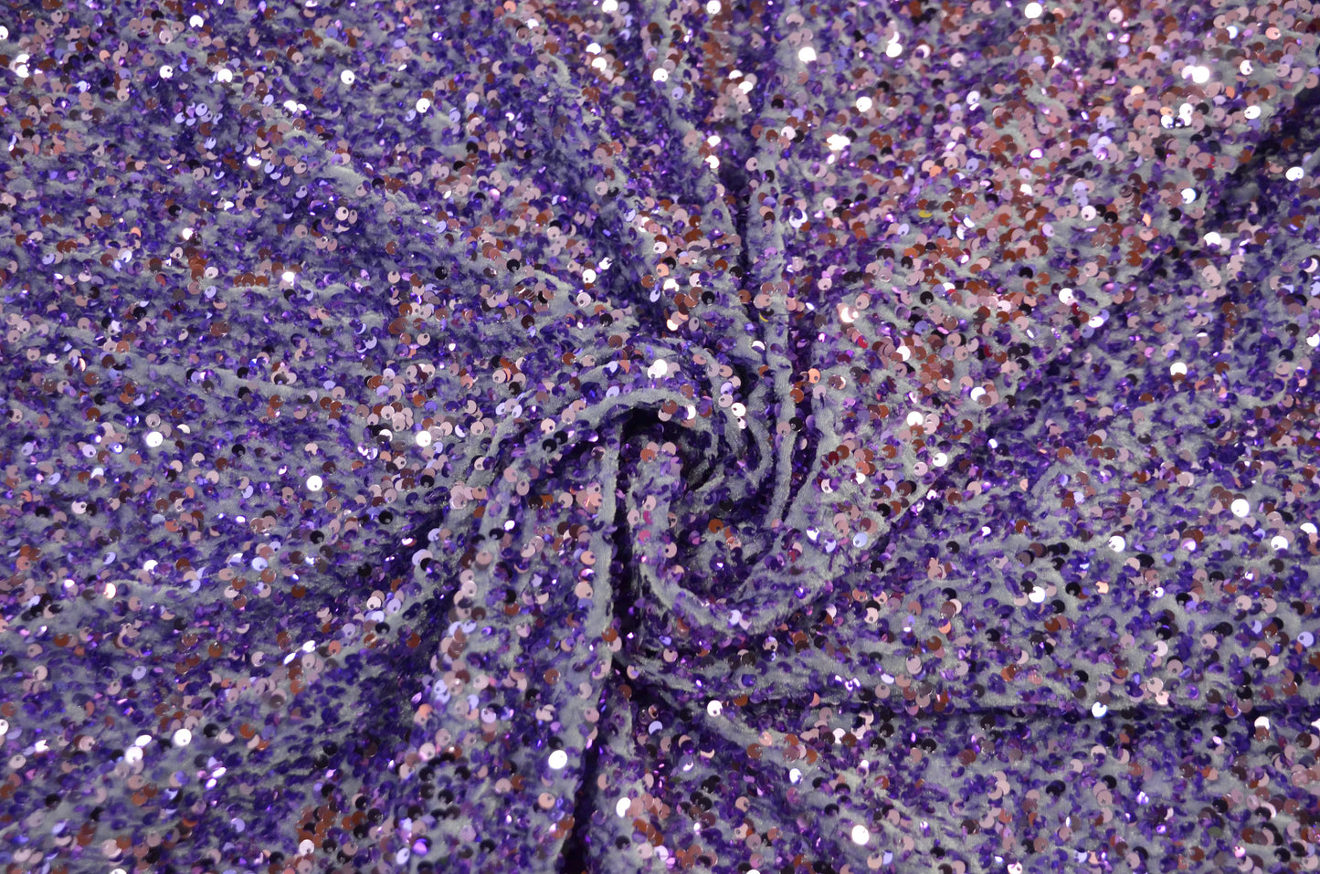 Sequins Stretch Velvet Fabric by the Yard | Sequins Velvet Fabric | 60" wide | Multiple Colors |