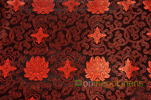 48" Wide Chinese Medallion Brocade Fabric by the Yard | Chinese Medallion Fabric | Multiple Colors |