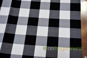 Buffalo Plaid Table Linens, Table Overlays, Table Drapes and Banquets