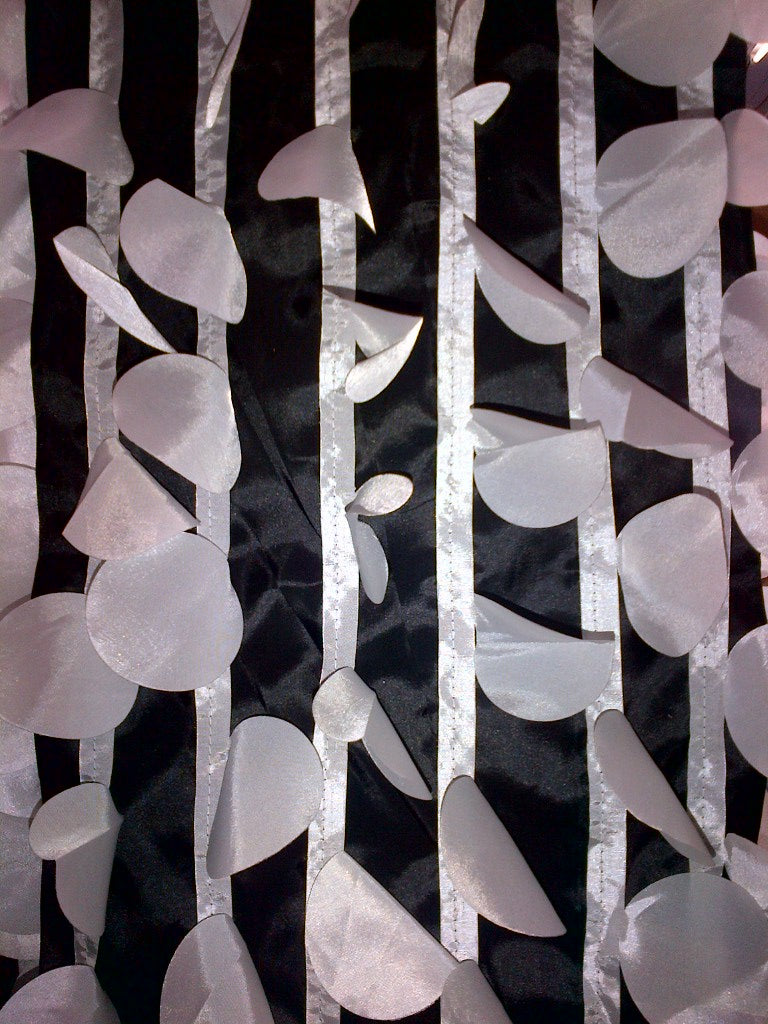 Petal Taffeta Fabric by the Yard | Round Hanging Petal Taffeta Fabric |