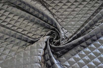 Quilted Satin Batting Fabric | 60" Wide | One Sided Satin |  Jacket Liner Fabric | Quilt Fabric |