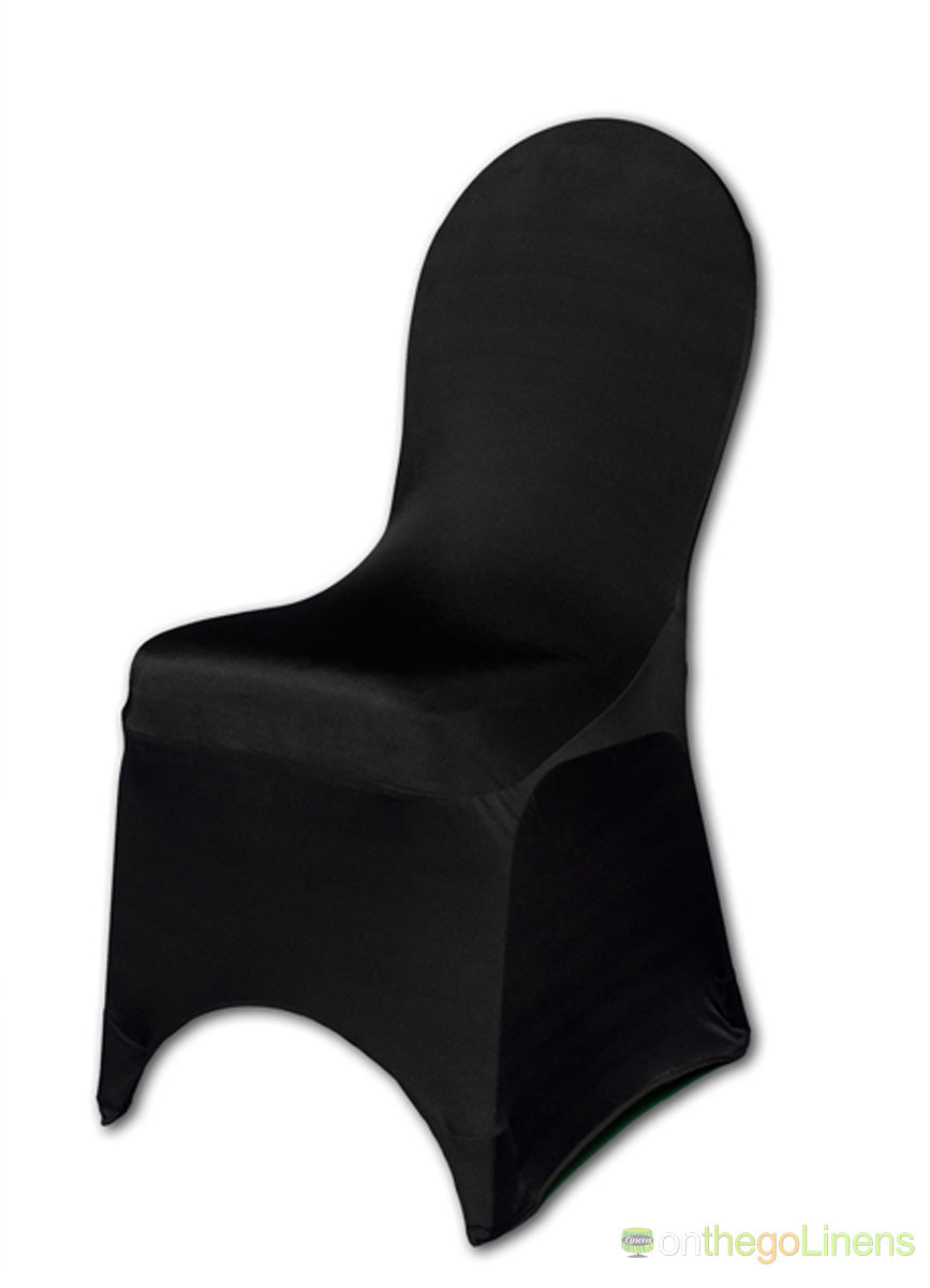 Spandex Chair Covers | White Ivory Champagne Gold Black | Strong Elastic Footing |