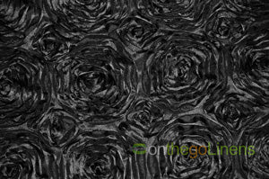 Rosette Satin Fabric by the Yard | 54" Wide | 3d Rose Satin Fabric |