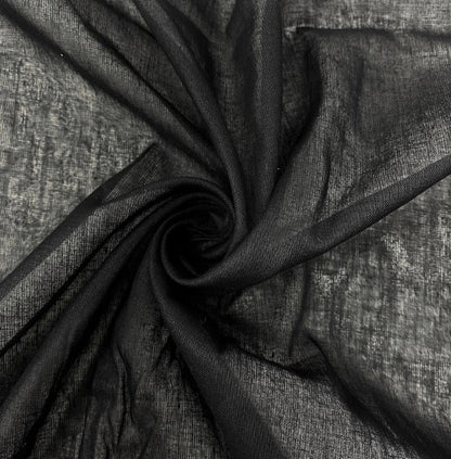 100% Cotton Lawn Fabric by the Yard | 60" wide | Lightweight | White, Ivory, Black Available |