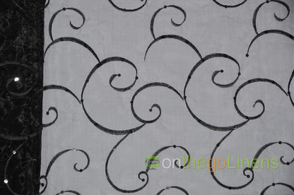 Ferial Organza Embroidery Fabric by the Yard | Sheer Organza Embroidery Fabric | 54" Wide |