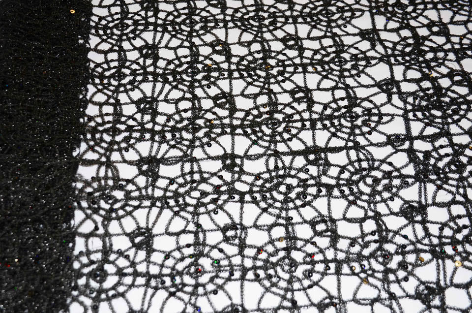 Chemical Lace Chain Embroidery Table Overlay and Table Banquet | Multiple Colors |