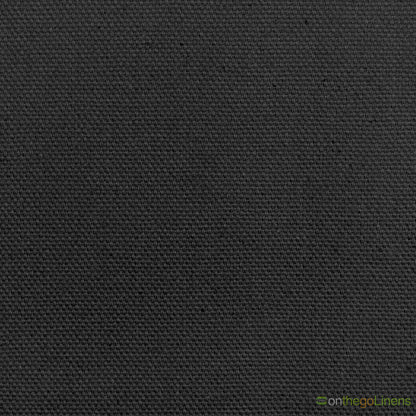100% Cotton Canvas Fabric by the Yard | Dyed Black and Bleached White | 10 oz |Canvas Dyed Colors 10 oz Fabrics