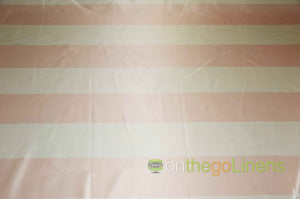3.5" Stripe Lamour Satin | Tablecloth, Table Linens, Table Drapes, Overlays | Two Colors Available |