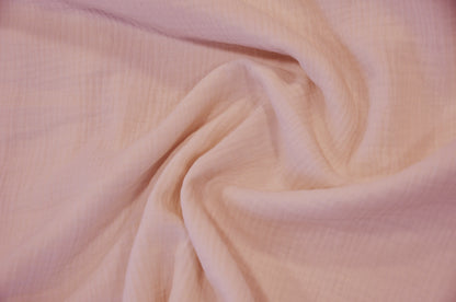 Double Layered Cotton Gauze Fabric by the Yard | 100% Cotton Muslin | 50" Wide |