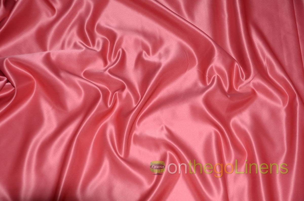 Lamour Satin Fabric by the Yard & Bolt | 100% Polyester Semi Dull Heavy Satin Fabric | 60" Wide | Multiple Colors |