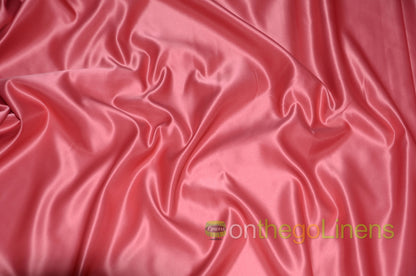 Lamour Satin Fabric by the Yard & Bolt | 100% Polyester Semi Dull Heavy Satin Fabric | 60" Wide | Multiple Colors |