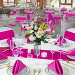 Bridal Satin Napkins & Chair Sashes | Multiple Colors |