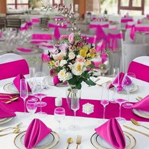 Bridal Satin Napkins & Chair Sashes | Multiple Colors |