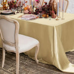 Bridal Satin Tablecloth, Overlays, Table Drapes and Banquets | Multiple Colors |