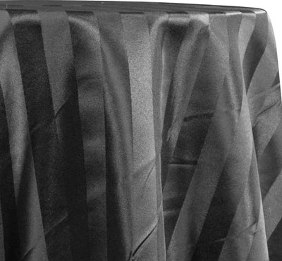 Bridal Satin 1" Tuxedo Stripe Table Linens, Overlays, Table Drapes and Banquets | Multiple Colors |