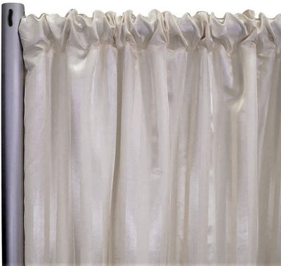 Bridal Satin 1" Tuxedo Stripe Event Drapery Panels | Multiple Colors |