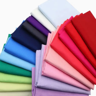 Woven Poly Cotton Broadcloth Fabric by the Yard | Polycotton Fabric | Multiple Colors | 60" Wide | 80/20 Blend |