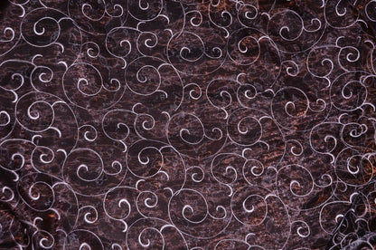 Swirl Organza Fabric by the Yard | Organza Embroidery Fabric | Multiple Colors |