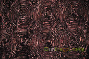 Rosette Satin Fabric by the Yard | 54" Wide | 3d Rose Satin Fabric |
