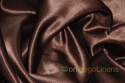 Lamour Satin Fabric by the Yard & Bolt | 100% Polyester Semi Dull Heavy Satin Fabric | 60" Wide | Multiple Colors |