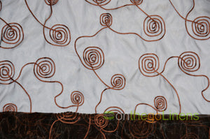 Donatello Organza Embroidery Fabric by the Yard | Multiple Colors | 54" Wide |