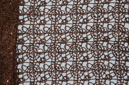 Chemical Lace Chain Embroidery Table Overlay and Table Banquet | Multiple Colors |