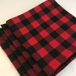 Buffalo Plaid Table Napkins | 19" x 19" Table Napkins | Multiple Colors |