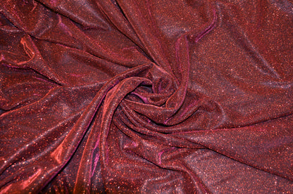 Spandex Glimmer Knit Fabric by the Yard | 56" Wide | Metallic Glitter Spandex Knit Fabric | 2 Way Stretch |