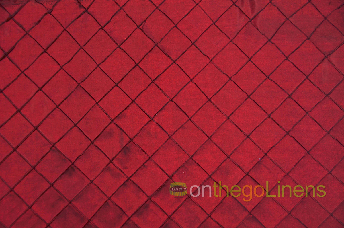 Pintuck 2x2 Fabric by the Yard | Diamond Taffeta Fabric | 52" wide | Multiple Colors |