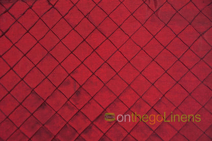 Pintuck 2x2 Fabric by the Yard | Diamond Taffeta Fabric | 52" wide | Multiple Colors |